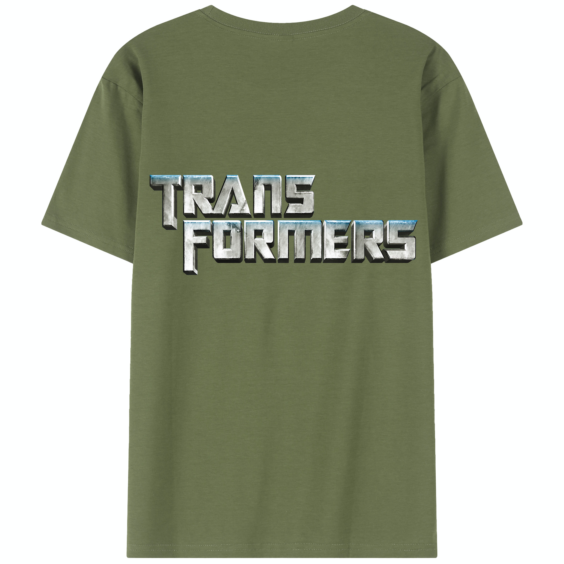 （画像用） Transformers トランスフォーマー 綿100％半袖Tシャツ（背面プリント）